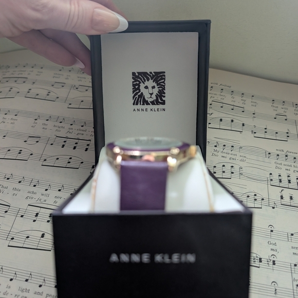 Anne Klein Purple and Gold Women's Watch - Picture 15 of 16